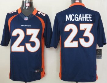 Nike Denver Broncos 23 Willis McGahee Blue Game LIMITED NFL Jerseys Cheap