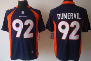 Nike Denver Broncos 92# Elvis Dumervil Blue Game Nike NFL Jerseys Cheap