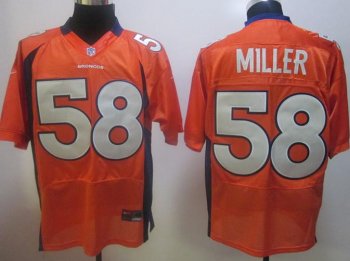 Nike Denver Broncos 58# Von Miller Orange Nike NFL Jerseys Cheap