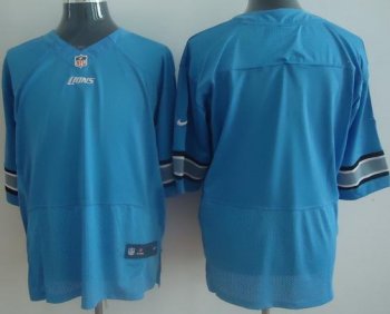 Nike Detroit Lions Blank Light Blue Elite NFL Jerseys Cheap