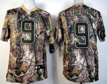 Nike Detroit Lions 9# Matthew Stafford Camo Realtree Elite NFL Jersey Cheap