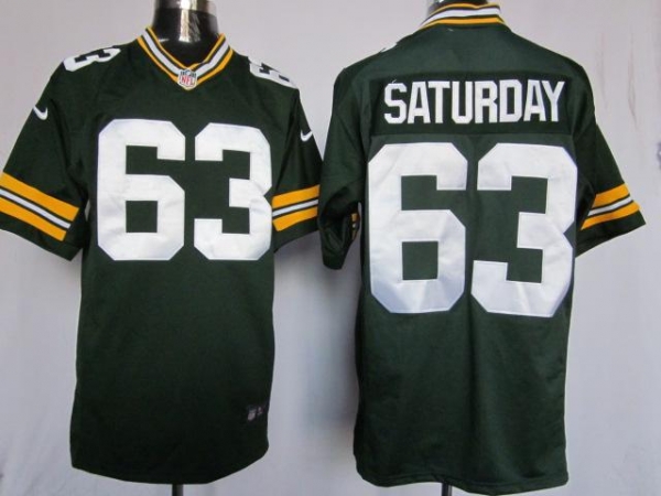 Nike Green Bay Packers 63 Jeff Saturday Green Game NFL Jerseys Cheap