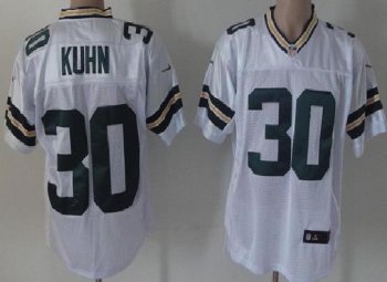 Nike Green Bay Packers 30# John Kuhn White Nike NFL Jerseys Cheap