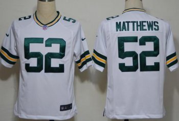 Nike Green Bay Packers #52 Clay Matthews White Game Nike NFL Jerseys Cheap