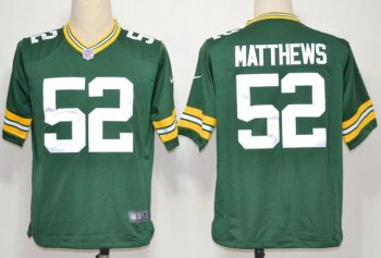 Nike Green Bay Packers #52 Clay Matthews Green Game Nike NFL Jerseys Cheap