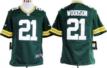 Nike Green Bay Packers #21 Charles Woodson Green Nike NFL Jerseys Cheap