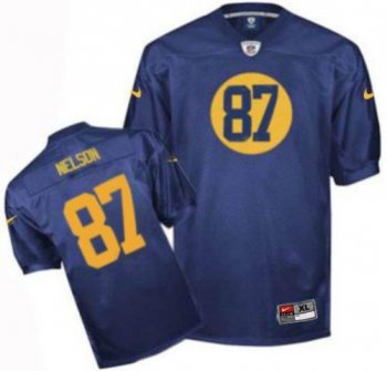 Nike Green Bay Packers #87 Jordy Nelson Navy Blue Nike NFL Jerseys Cheap