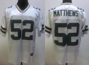 2012 Nike Green Bay Packers #52 Clay Matthews White NFL Jerseys Cheap