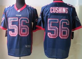 Nike Houston Texans 56 Brian Cushing Drift Fashion Blue Elite NFL Jerseys Cheap