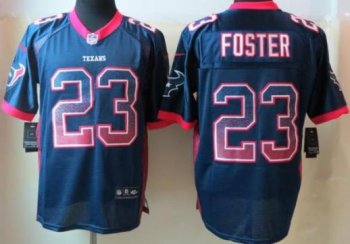 Nike Houston Texans 23 Arian Foster Drift Fashion Blue Elite NFL Jerseys Cheap