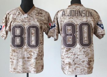 Nike Houston Texans 80 Andre Johnson Camo US.Mccuu NFL Jerseys Cheap