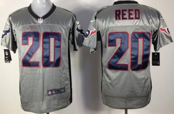 Nike Houston Texans 20 Ed Reed Grey Shadow NFL Football Jerseys Cheap