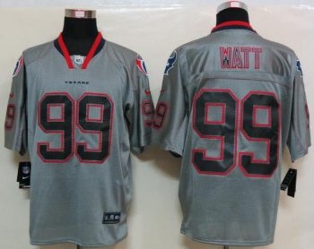 Nike Houston Texans 99 Watt Lights Out Grey Elite Jerseys Cheap