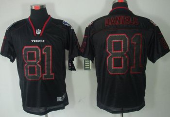 Nike Houston Texans #81 Owen Daniels Lights Out Black NFL Jerseys Cheap