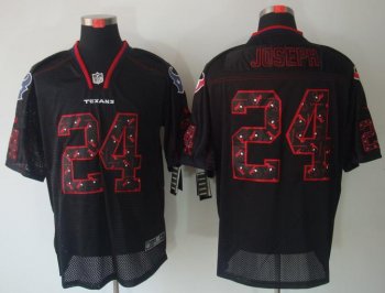 Nike Houston Texans 24 Johnathan Joseph Lights Out Black NFL Jerseys Cheap