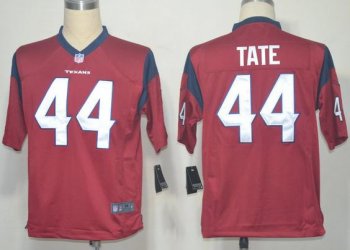 Nike Houston Texans #44 Tate Red Game NFL Jerseys Cheap