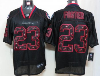 Nike Houston Texans #23 Arian Foster Lights Out Black NFL Jerseys Cheap