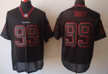 Nike Houston Texans 99 Watt Lights Out Black Elite NFL Jerseys Cheap