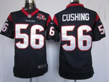 Nike Houston Texans 56 Brian Cushing Blue Game Nike NFL Jerseys W 10TH Patch Cheap