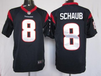 Nike Houston Texans 8 Matt Schaub Blue Game NFL Jerseys Cheap