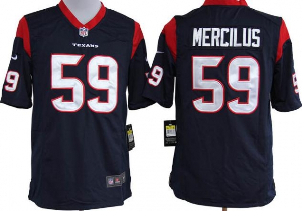 Nike Houston Texans #59 Whitney Mercilus Blue Game Nike NFL Jerseys Cheap