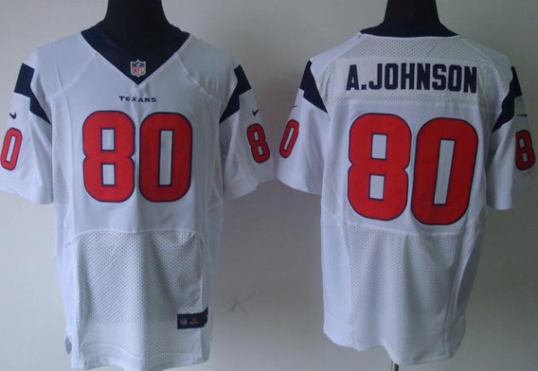 Nike Houston Texans #80 Andre Johnson White Elite Nike NFL Jerseys Cheap