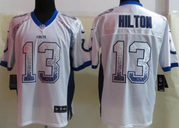 Nike Indianapolis Colts 13 T.Y. Hilton Drift Fashion Elite White NFL Jerseys Cheap