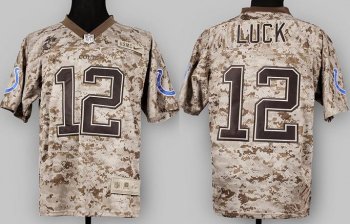 Nike Indianapolis Colts 12 Andrew Luck Camo US.Mccuu NFL Jerseys Cheap