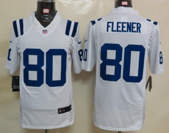 Nike Indianapolis Colts 80 Fleener White Game LIMITED NFL Jerseys Cheap