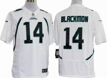 Nike Jacksonville Jaguars 14# Justin Blackmon White Game Nike NFL Jerseys Cheap