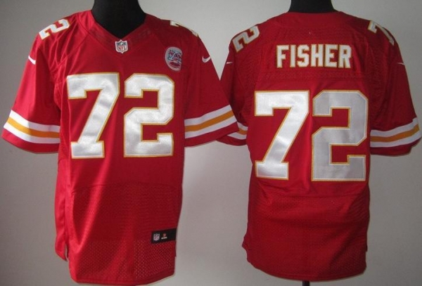 Nike Kansas City Chiefs 72 Eric Fisher Red Elite NFL Jerseys Cheap