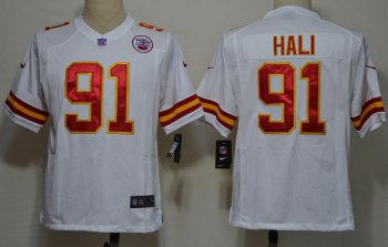 Nike Kansas City Chiefs 91 Tamba Hali White Game Nike NFL Jerseys Cheap