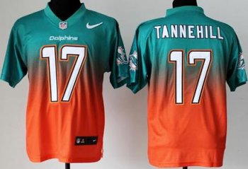 Nike Miami Dolphins 17 Ryan Tannehill Green Orange Drift Fashion II Elite Jerseys Cheap