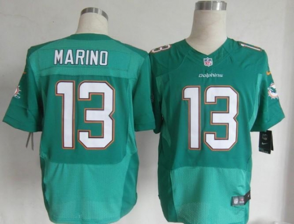 Nike Miami Dolphins 13 Dan Marino Green Elite NFL Jerseys Cheap