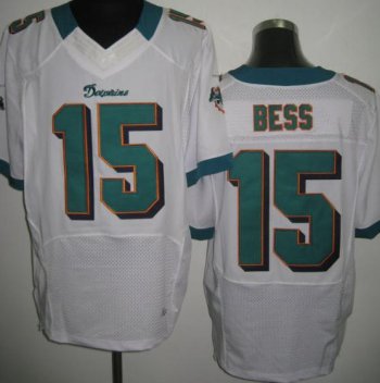 Nike Miami Dolphins 15 Davone Bess White Elite NFL Jerseys Cheap