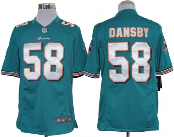 Nike Miami Dolphins 58 Karlos Dansby Blue Game LIMITED NFL Jerseys Cheap