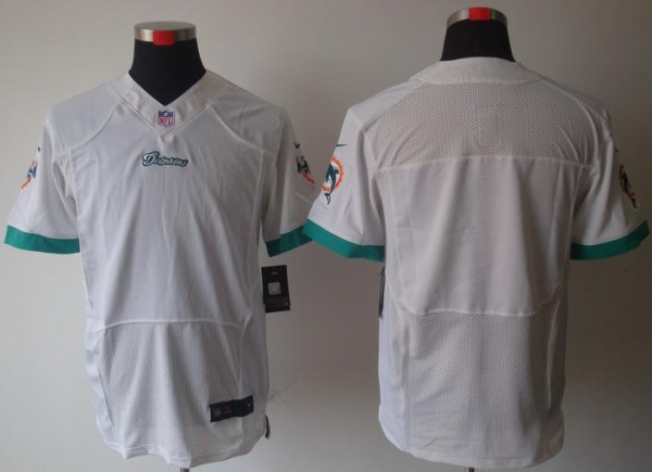 Nike Miami Dolphins Blank White Elite NFL Jerseys Cheap