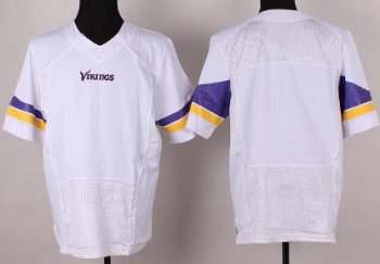 Nike Minnesota Vikings Blank White Elite NFL Jerseys Cheap