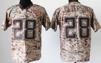 Nike Minnesota Vikings 28 Adrian Peterson Salute to Service Digital Camo Elite NFL Jersey Cheap