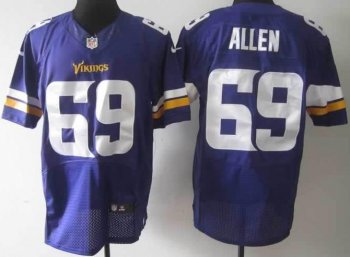 Nike Minnesota Vikings 69 Jared Allen Purple Elite NFL Football Jerseys 2013 New Style Cheap