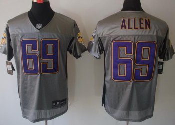 Nike Minnesota Vikings #69 Jared Allen Grey Shadow NFL Jerseys Cheap