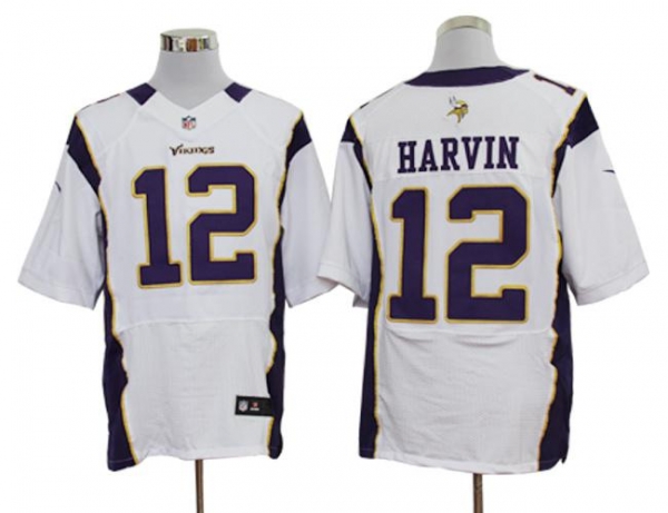 Nike Minnesota Vikings 12# Percy Harvin White Elite Nike NFL Jerseys Cheap