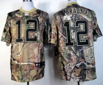 Nike New England Patriots 12 Tom Brady Camo Realtree NFL Jersey Cheap