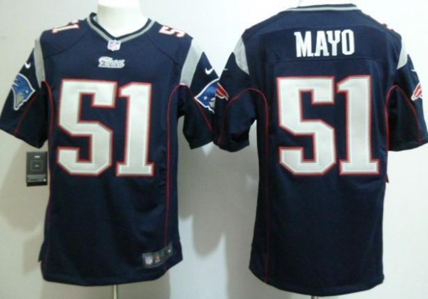 Nike New England Patriots 51 Mayo Blue Nike NFL Jerseys Cheap