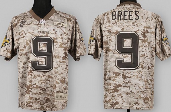 Nike New Orleans Saints 9 Drew Brees Camo US.Mccuu NFL Jerseys Cheap