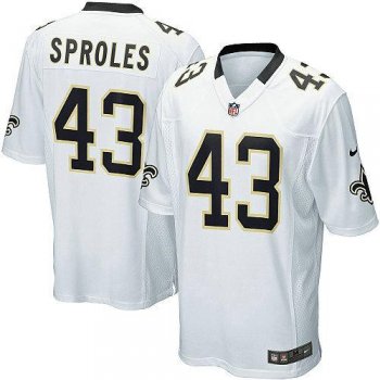 Nike New Orleans Saints 43 Darren Sproles White Nike NFL Jerseys Cheap