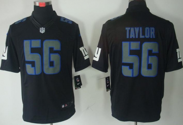 Nike New York Giants 56 Lawrence Taylor Black Impact Game LIMITED NFL Jerseys Cheap