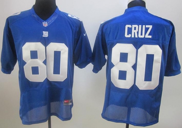 Nike New York Giants #80 Victor Cruz Blue Nike NFL Jerseys Cheap