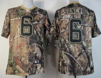 Nike New York Jets 6# Mark Sanchez Camo Realtree Nike NFL Jersey Cheap