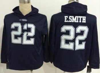 Nike Dallas Cowboys 22 Emmitt Smith Blue NFL Hoodie Cheap